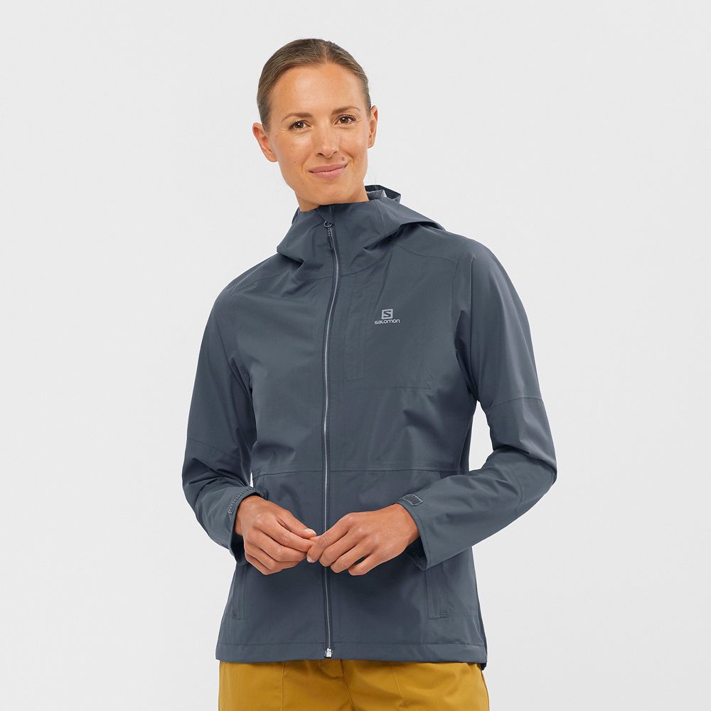 Chaquetas Salomon Mujer Oscuro - Salomon Argentina OUTRACK IMPERMEABLE 2.5L,081763-WZQ